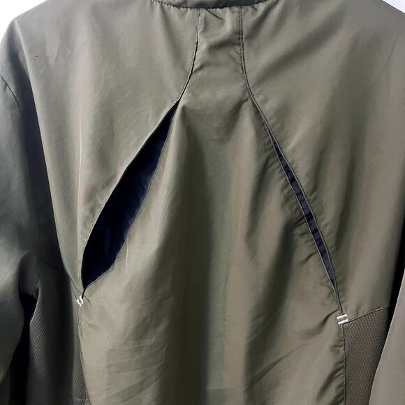 Puma Men’s Windbreaker Jacket Green Medium Athletic Running Zip-Up - Picture 4 of 8